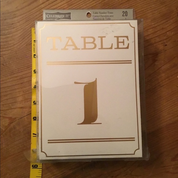 🌸 $3 if bundled CELEBRATE IT Table Number Tents - Picture 4 of 5